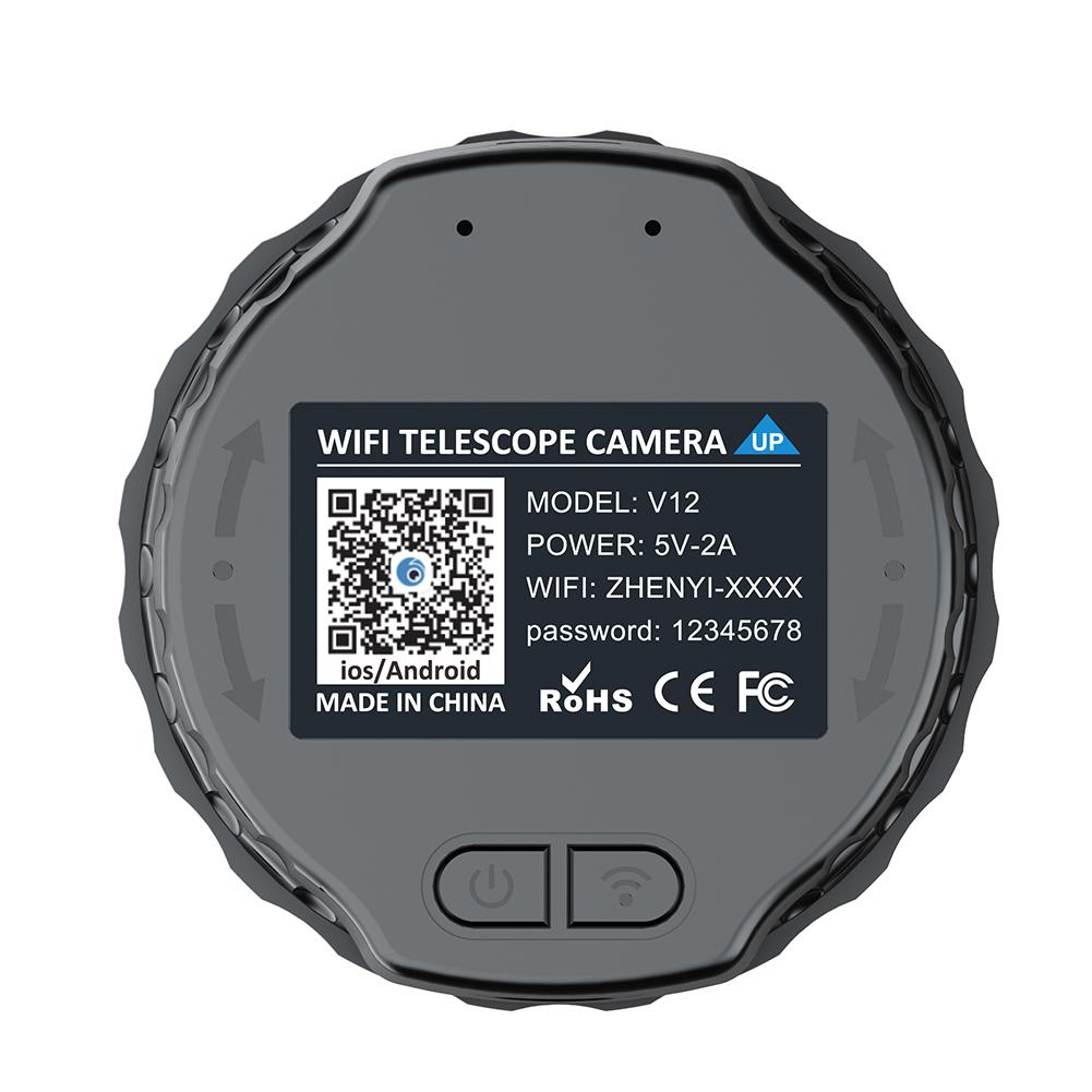 V12 WiFi Telescope Eyepiece Camera 4 Megapixels Camera 2K Telescope-HD Electronic Eyepiece Camera For Astronomy Bird Watching