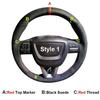 DIY Car Steering Wheel Cover For Seat Leon Alhambra Toledo 2009 2010 2011 2012