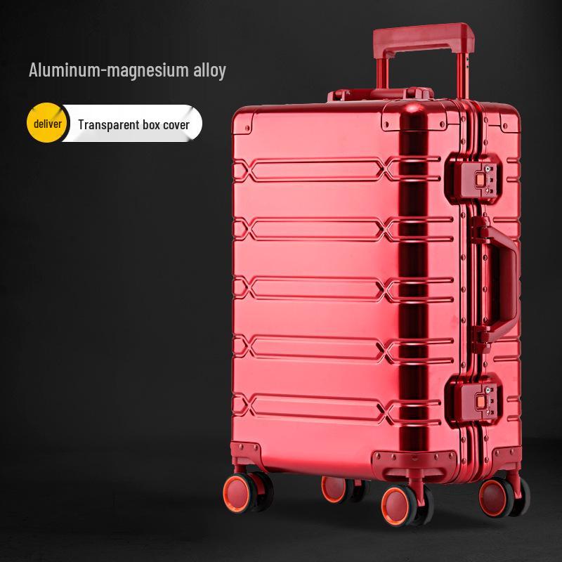 20" & 24" Durable Aluminum-Magnesium Alloy Carry-on & Large Capacity Travel Trolley Case