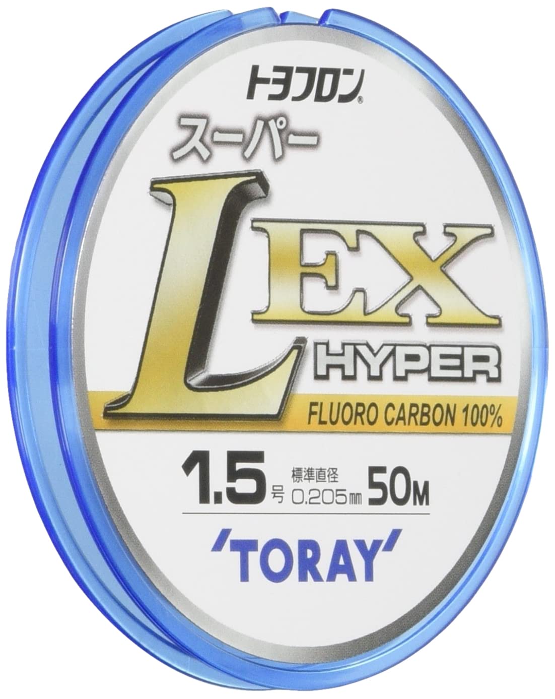 Toray Toyoflon Super L EX Hyper Transparent Line, 1.5 (size 1.5), 50m,