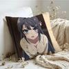 Cushion Cover  Linen  SkinFriendly Soft Decorative Case For Sofa Home Decor Sexy Anime MMai Sakurajima Pillow cover