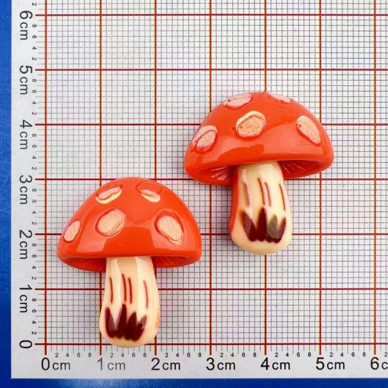

Мультяшний набір грибів з джунглів, смола: Набір із 6 магнітів на холодильник, шпильок для волосся та прикрас для телефону своїми руками.