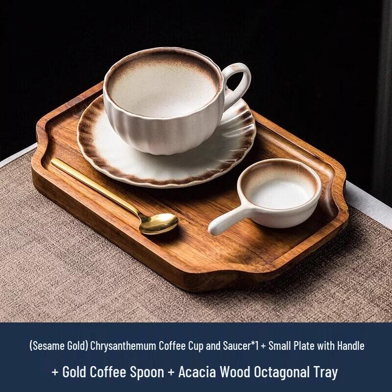 Qiwei Retro Ceramic Coffee Cup