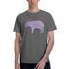 1 Piece Purple Funny Graphic 100 Cotton Tshirt Tapir Tops Tees For Unisex