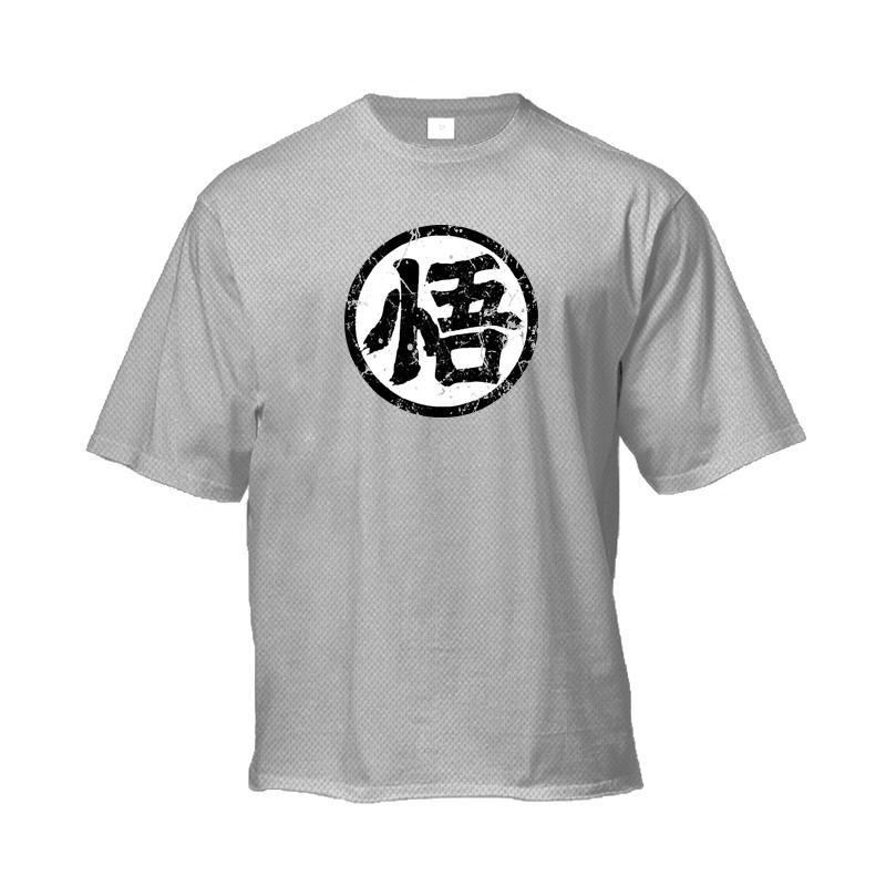 Muscleguys Japanese Anime Logo Wu Font Funny Printing Mens Loose Running T-shirt Summer Quick Dry Mesh Half Sleeve Gym Fitness Clothing