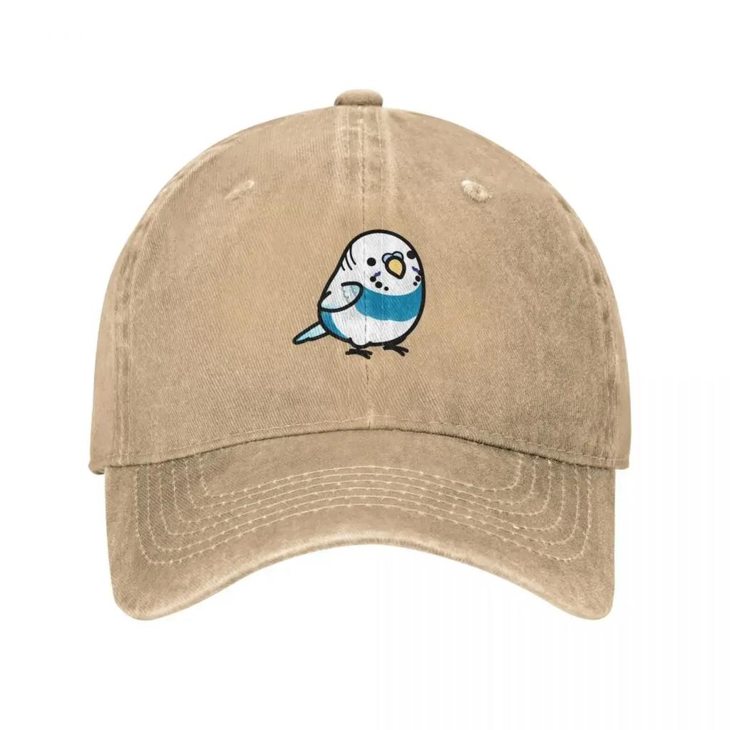 CUSTOM Mr Blue the Chubby Budgie Baseball Cap Foam Party Hat Thermal Visor Mens Luxury Womens
