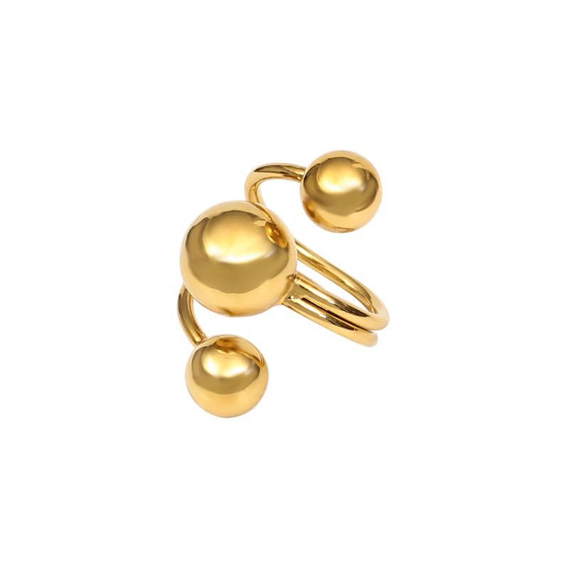 "Trendy Gold Interstellar Orbit Adjustable Ring"
