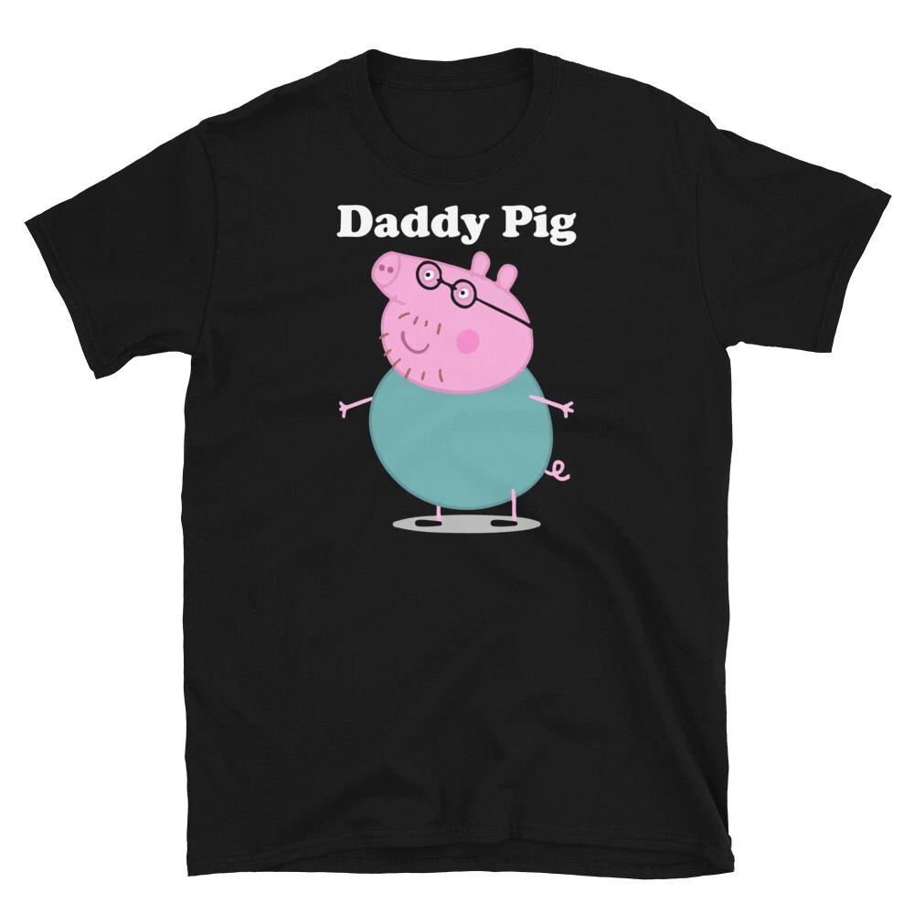 Fathers Day T-Shirt Daddy Pig Men s Tee Shirt Daddy Dad Shirt Gift for Daddy 2XL