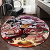 1pc Anime Cat with Thousand Yen Coin Round Carpet - Office Chair Mat, Non-Slip Rug for Home Decor, Living Room, Bedroom