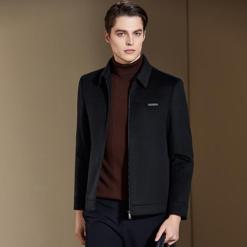 Antonio Men's Wool Blend Jacket with 90% Down Removable Liner