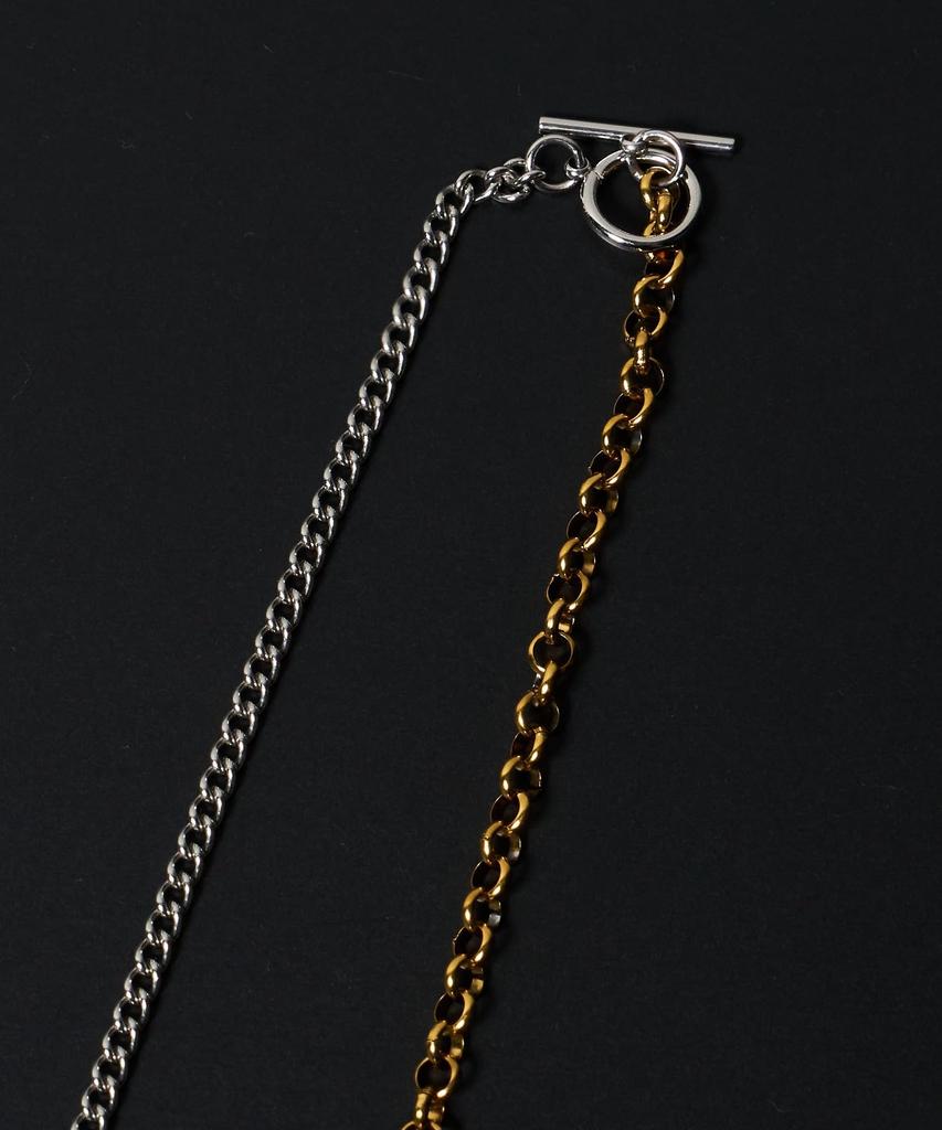 WEGO Unisexe Chaîne Fine Mix Simple Argent Motif Coréen 4 Collier, Accessoire, Cadeau, Homme, Style, F,