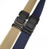 Herren Zahnloser Automatikverschluss Nylon Canvas Gürtel mit Metallschließe