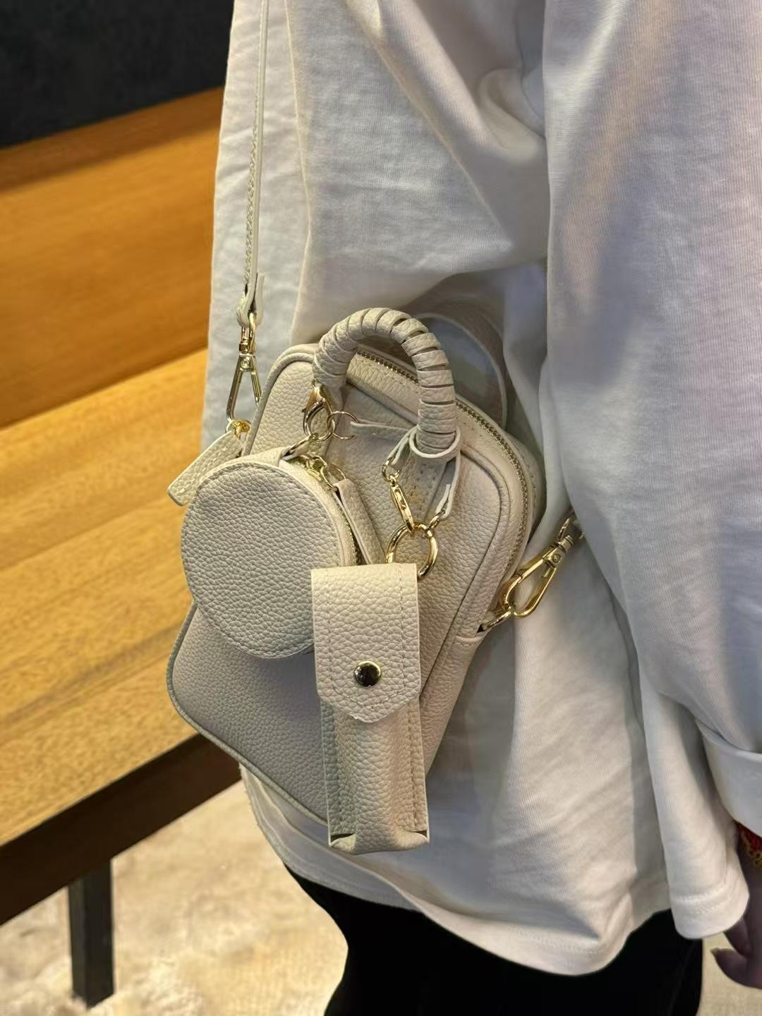 

Нишевый дизайн весна и лето новая многокарманная сумка для мобильного телефона женская сумка-мессенджер сумка первый слой коровья кожа сумочка 11*16*2.5cm