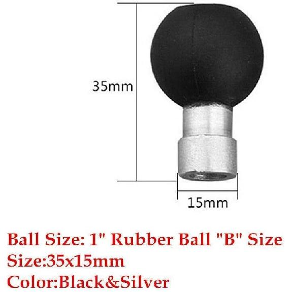 Riloer Motorcycle Fork Stem Ball Base Motorcycle Handlebar Clamp Ball with M8 Screws