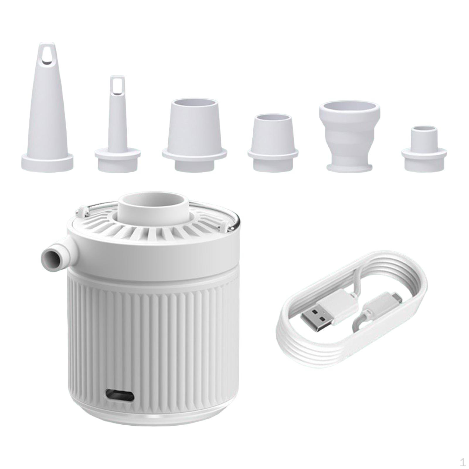Inflate and Deflate Air Pump, Portable LED Lighting Mini Electric Pump for