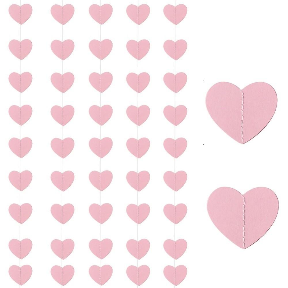 Romantic Heart String 2m 6.5ft Love Heart Hanging Curtain Durable Wedding Garland  Birthday Party