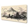 Ink Wash Style Cherry Blossom Pagoda Scenery Large Mouse Pad Desk Mat Pc Accessories Gaming Pad Office Rug Mouse Carpet Mousemat