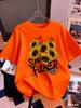 Full Of Sunflower Printed TShirts Womens Summer Cotton Short Sleeve T Shirt Loose ONeck Comfortable Tops Casual Woman Clothes