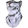 3D Dyr Magisk Skjerf Bandana Pustende Halsvarmer Gaiter Hengeøre Utendørssport Trekantet Ansiktsmaske Skjerf Sommer