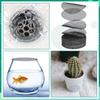 50Pcs Flowerpot Soil Retention Mesh Bonsai Anti-leakage Soil Barrier Drainage Screen Potted Bottom Grid Gasket Gardening Tool