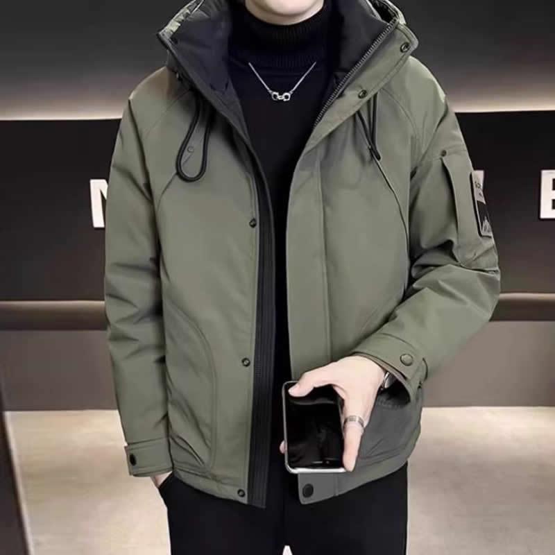 Premium Men s Insulated Hooded Workwear Jacket - Winter 2025 Edition L (suggested 120-135 jin) армия зеленый