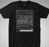 Synthesizer T SHIRT Analog, Moog, Modular 80s Synth Keyboard Piano Korg