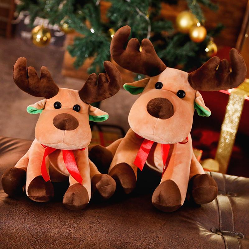 Adorable Christmas Reindeer Plush Toy Cuddly Stuffed Animal For Festive Holiday Cheer