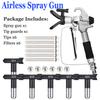14 Airless Paint Spray Guns, Equipped with Nozzle Protection Covers, Nozzles, and Airless Paint Spray Gun Filters for Spray Machines