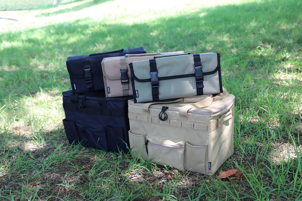 KAKURI Multi Gear Container Camel Outdoor Camping Univerzální úložný box s přepážkami 240 x 380 x 260 mm Přibl.