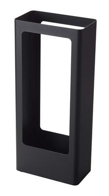 Yamazaki Jitsugyo Slim Usa Tate Black W22XD12XH50cm Tower with Removable Water Tray Height 50cm Stable 4929 Approx.