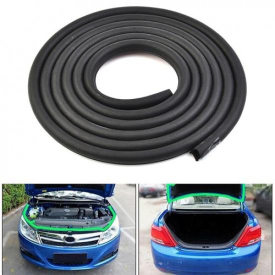 Black Weatherstrip Big D-Shape Car Door Rubber Weather Seal Hollow Strip