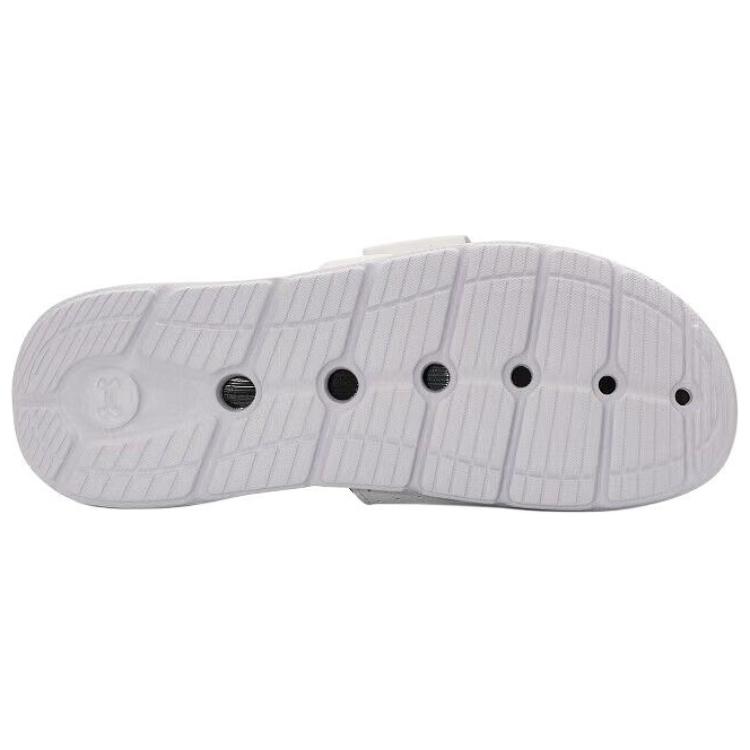 Under Armour Comfortable Versatile Slide Sandals Unisex Footwear Black White 3027252-100