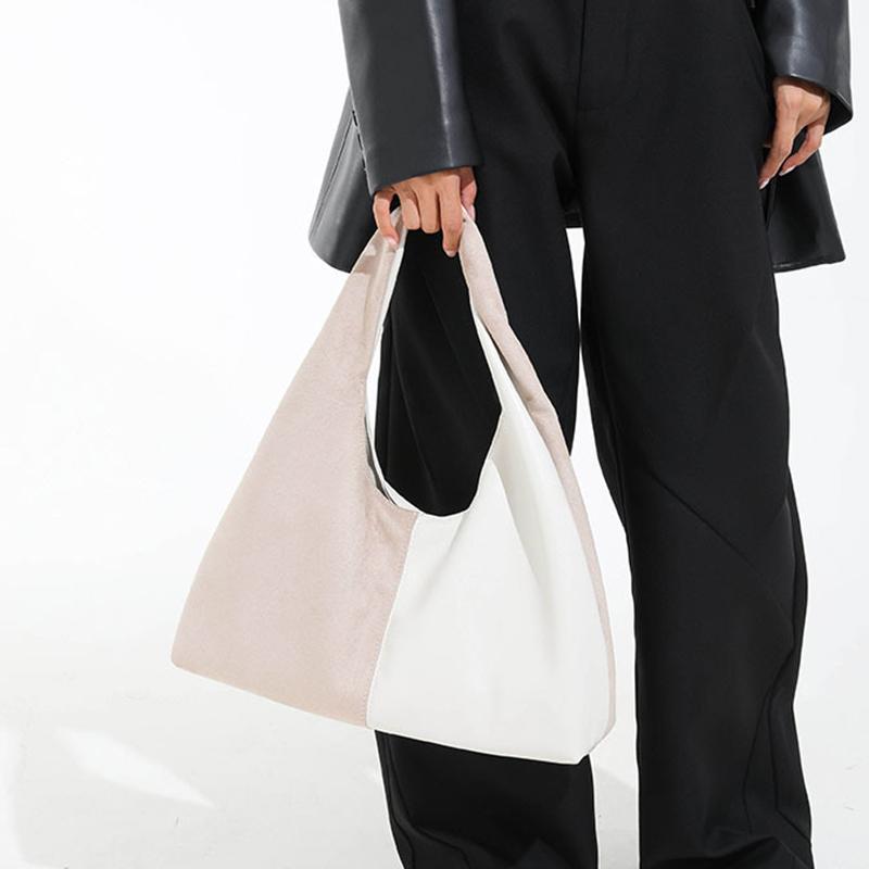 Autumn Vintage Shoulder Bags Large Capacity Patchowrk Commuting Dumling Bags Luxury Women Tote Bags Ladies Fashion Handbags