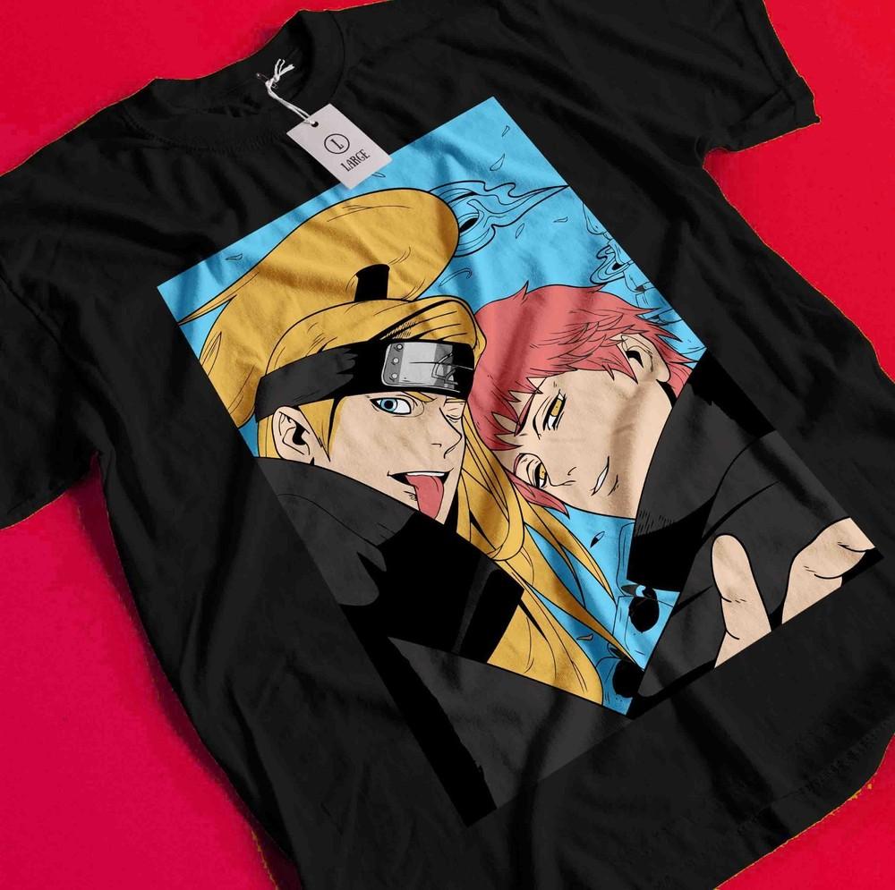 

Deidara Tshirt Itachi T-Shirt Naruto Shirt Madara Kakashi Sasori Anime Akatsuki BB1170 4XL