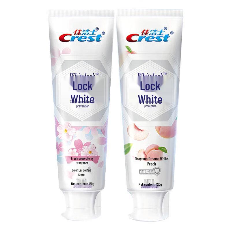 

Crest Whitening Toothpaste 120g 3-Pack (Random White Peach/Snow Cherry)