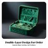 Velvet Jewelry Box with Zipper | tight zipAround Closure, TravelFriendly, Storage Box, for