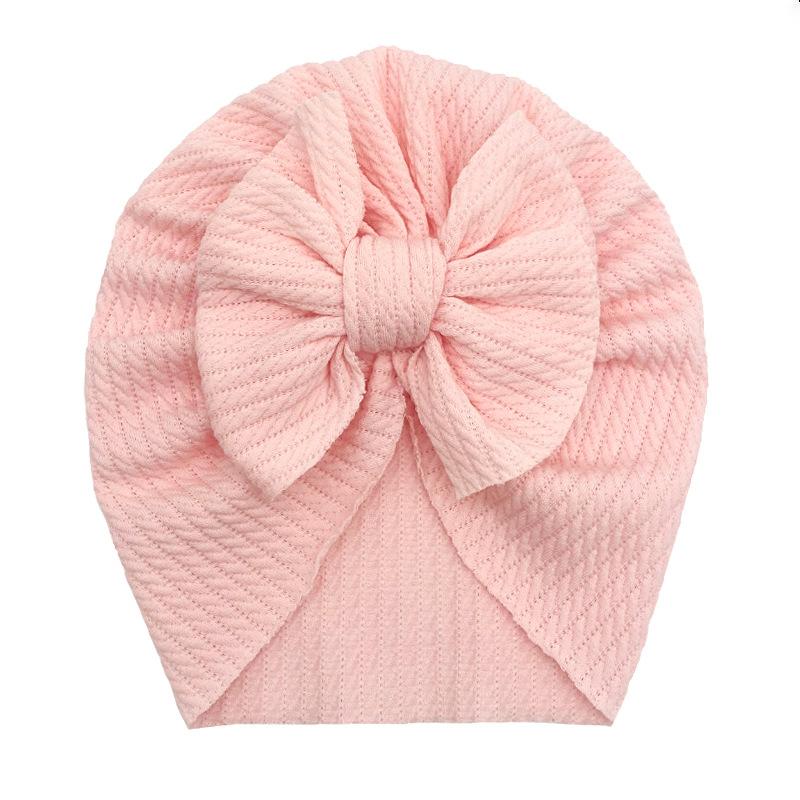 Bonnet Turban Bébé En Coton Avec Nœud Papillon - Unisexe 0-3 Ans, Pour Noël, Photo, Cadeau