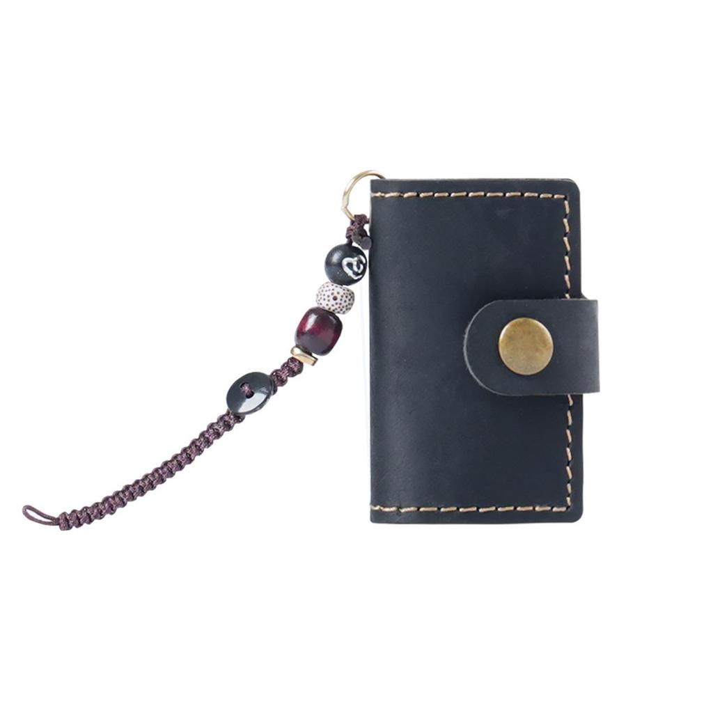Mini Traveler's Cowhide Notebook Pendant - Handmade Decorative TN Travel Book
