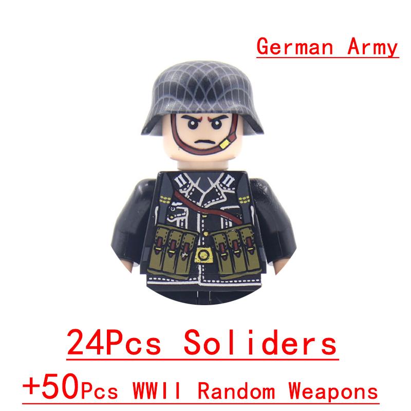 Non-Toxic Wwii Military North African Campaign Wheeled Armored Vehicle Tank Cannon Soldier Figures Building Blocks Weapon Truck Army Toy