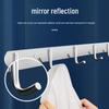 Punch-Free Bathroom Wall Hook Rack