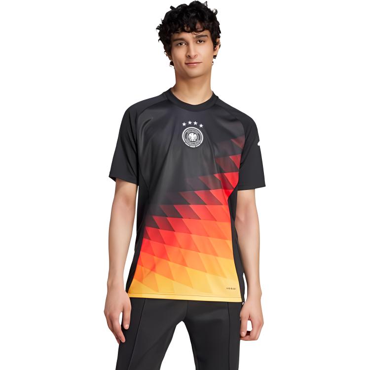 Adidas Germany Pre Match Jersey Soccer Jersey Men's Black IW7956