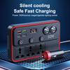 150W Car Inverter Dc12V/24V To 220V Converter Led Display Sockets Independent Switch Power Inverter Adapter Usb Type-C Charger