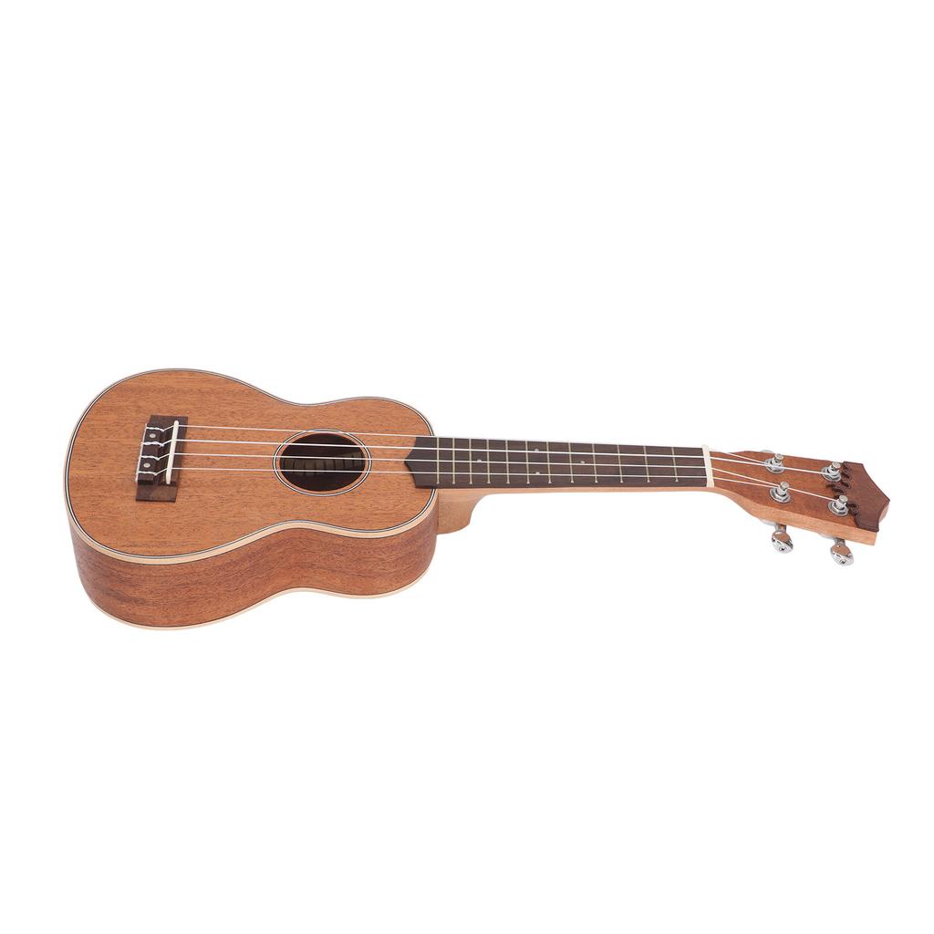 21in Ukulele Holz Tragbar 4 Saiten Mini Akustikgitarre für Anfänger Profis Saiteninstrument