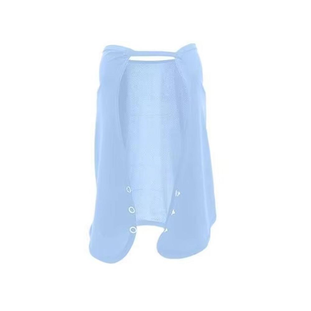 Quick Drying Cycling Scarf Solid Color Face Veil Breathable Ice Silk Sunscreen Mask  Gardening