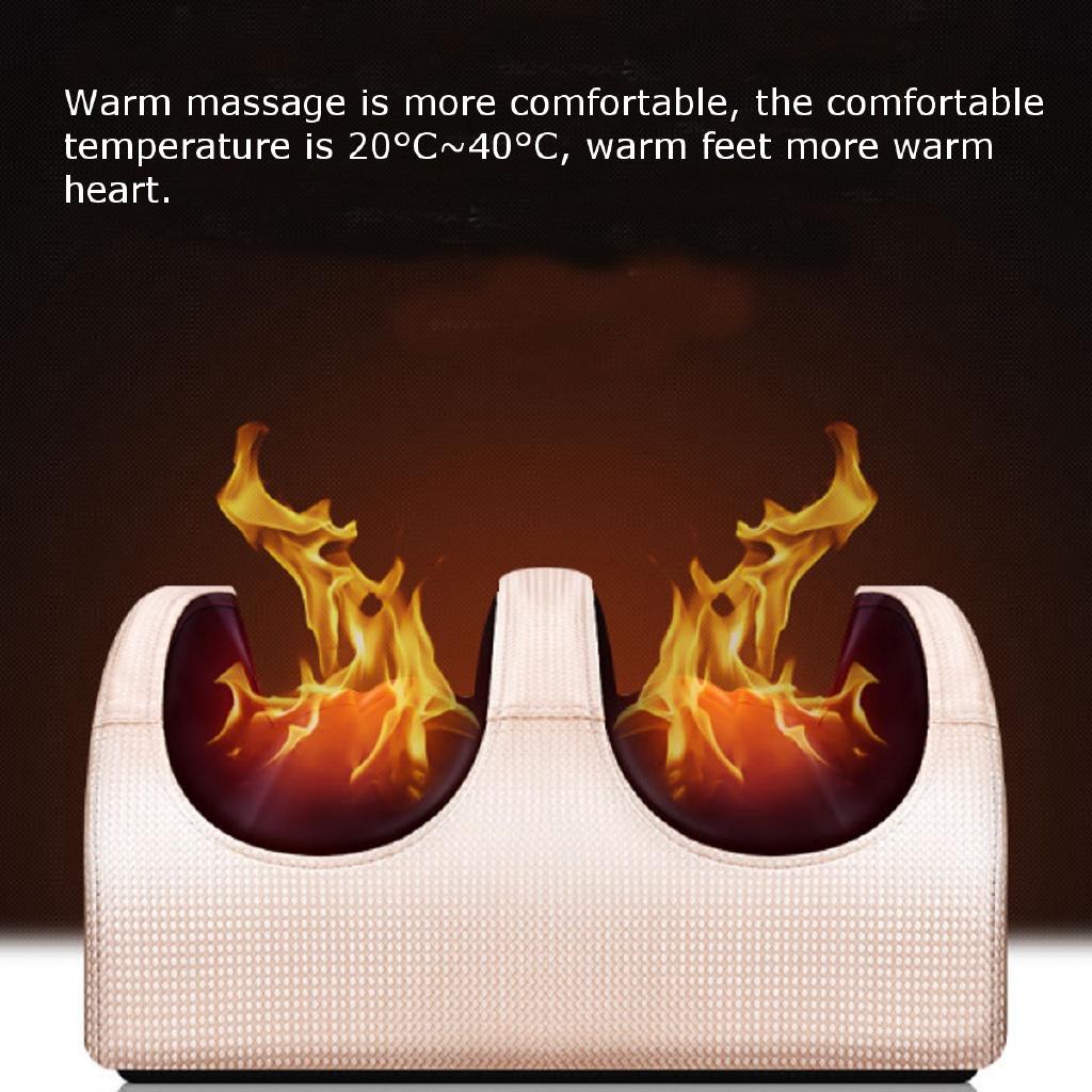 220V Electric Heating Foot Body Massager Relaxation Kneading Roller Vibrator Machine Reflexology Calf Leg Pain Relief Relax