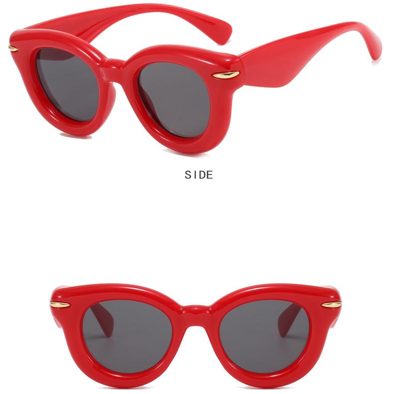 Occhiali da Donna Protezione Solare Protezione UV Moda Personalità Y2g Retro Hip Hop Festa Street Shooting Forma Concava Occhiali da Sole da Viaggio in Spiaggia