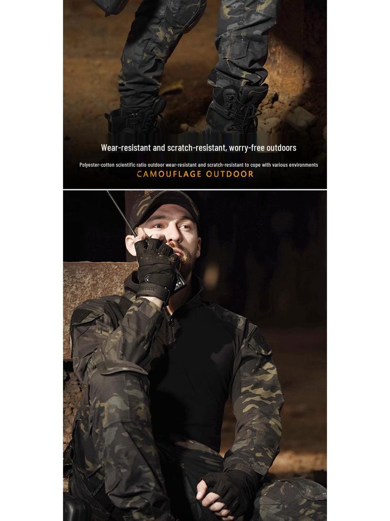 Tactical G2 Windproof Camouflage Frog Suit Pants for Outdoor Use