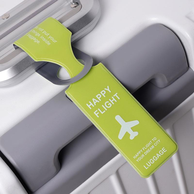 PVC Luggage Tag: Anti-lost Creative Suitcase Label for Travel Trolley & Boarding Pass