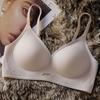 Threaded Fabric Underwear Semi-fixed Hollow Seamless Underwear Women's Soft Support Anti-sagging Breast Breathable Bra Cover