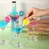Wine Glass Markers Set of 6 Fruit Silicone Drink Glass Tags Recognizer Cup Labels Signs Distinguisher